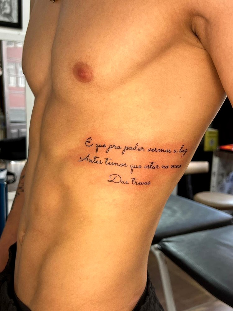Lettering na costela